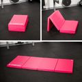 Skládací gymnastická matrace TREXO 195 x 80 x 5 cm pink 10