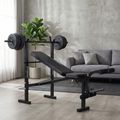 Posilovací lavice XTREXO BenchFit Lite se stojanem a činkou black 6