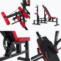 Posilovací lavice XTREXO BenchFit Max se stojanem a bicepsovým pultem black 14