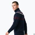 Pánský svetr Woolcano SWT1093 Granatrowy/Kremowy 5