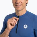 Pánská cyklistická tričko ATTABO TEVRA krátký zip modré 3