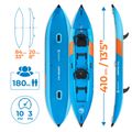 Nafukovací kajak pro 2 osoby AQUASTIC Cortez 13'5" 410 cm blue 22