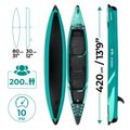 Nafukovací kajak pro 2 osoby AQUASTIC Cortez 13'9" 420 cm green 22