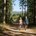 Dětské trekkingové tričko KADVA TrailCore prodyšné růžové 5