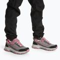 Dětské trekingové boty Kadva Rocky Trail Low WaterProof Softshell gray / pink 2