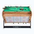 Hrací stůl 3in1 OneTeam FunArena fotbálek, push hockey, kulečník dřevěný black 6