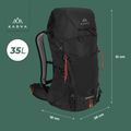 Trekový batoh KADVA Sendero 35 l černý 21