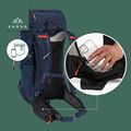 Trekový batoh KADVA Sendero 35 l ocelově modrý 25