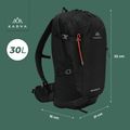 Turistický batoh KADVA Escapada 30 l černý 24