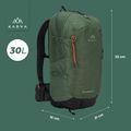 Turistický batoh KADVA Escapada 30 l zelený 28