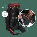 Trekový batoh KADVA Vagabundo 40 l černý 26