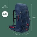 Trekový batoh KADVA Vagabundo 40 l modrý 24
