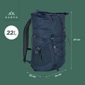 Městský batoh KADVA CityQuest 22 l modrý 23