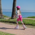 Dětské kolečkové brusle nastavitelné  ATTABO Flashled pink 17