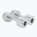 Chromované činky XTREXO 2x8 kg silver 
