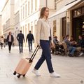 Palubní cestovní kufr Kadva Domingo Pink 16