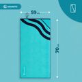 Ručník AQUASTIC Wavey blue/green 9