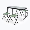 Skládací turistický stůl + židle KADVA CAMPtable set pro 4-6 osob šedý