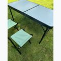 Skládací turistický stůl + židle KADVA CAMPtable set pro 4-6 osob šedý 8