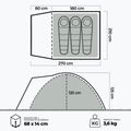 Namiot kampingowy pro 3 osoby KADVA CAMPdome 3 modrý 25