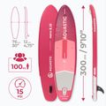 Sada paddleboard SUP nafukovací AQUASTIC Perth 9'10" pink 24