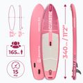 Prkno SUP AQUASTIC Perth Pro 11'2" allround růžový 21
