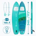 Sada paddleboard SUP nafukovací AQUASTIC Vista 11'2" green 21