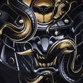 Pánské šortky Ground Game MMA Oni Samurai black 22SHORMMASAM3 7