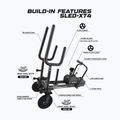 Sáně na silový trénink XEBEX XT4 Sled black 5