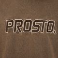 Pánská mikina PROSTO Checked Hoodie dark brown 4