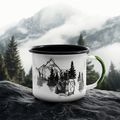 Turistický hrnek Alpinus Enamelled White Bear 3