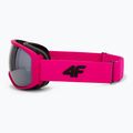 Dětské lyžařské brýle 4F U067 hot pink neon 4