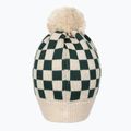 Dětská zimní čepice KID STORY  Merino green chessboard 2