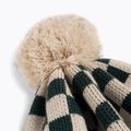 Dětská zimní čepice KID STORY  Merino green chessboard 3