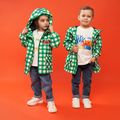 Dětská větrovka do deště KID STORY  green grid 8