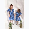 Dětské šaty KID STORY Len blue meadow 5