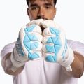 Brankářské rukavice Football Masters Invictus X white/blue 7