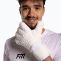Brankářské rukavice Football Masters Invictus X all white 4