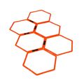 Yakimasport kombinovaná koordinační kolečka Hexa hoops 6 ks oranžová 100268