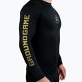 Pánský chránič Rashguard Ground Game Athletic Gold s dlouhým rukávem black RASHATHGOLDLSS 2