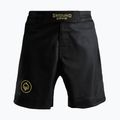 Pánské šortky Ground Game MMA Athletic Gold černé MMASHOATHGOLD