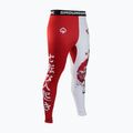 Ground Game Kettei pánské legíny červenobílé 2