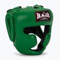 Boxerská helma RAJA BOXING Genuine Leather green
