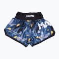 Pánské tréninkové šortky MANTO Muay Thai Block blue MNS503_MUL_2S