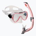 AQUA-SPEED Enzo + Evo dětská sada šnorchlů růžová 604