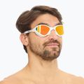 Plavecké brýle BuddySwim OzeanX Mirror white / orange 2