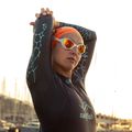 Plavecké brýle BuddySwim OzeanX Mirror white / orange 3