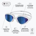 Plavecké brýle BuddySwim OzeanX Mirror white / blue 8