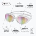 Plavecké brýle BuddySwim OzeanX Mirror white / iridium 4