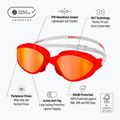 Plavecké brýle BuddySwim OzeanX Mirror red/white/orange 2